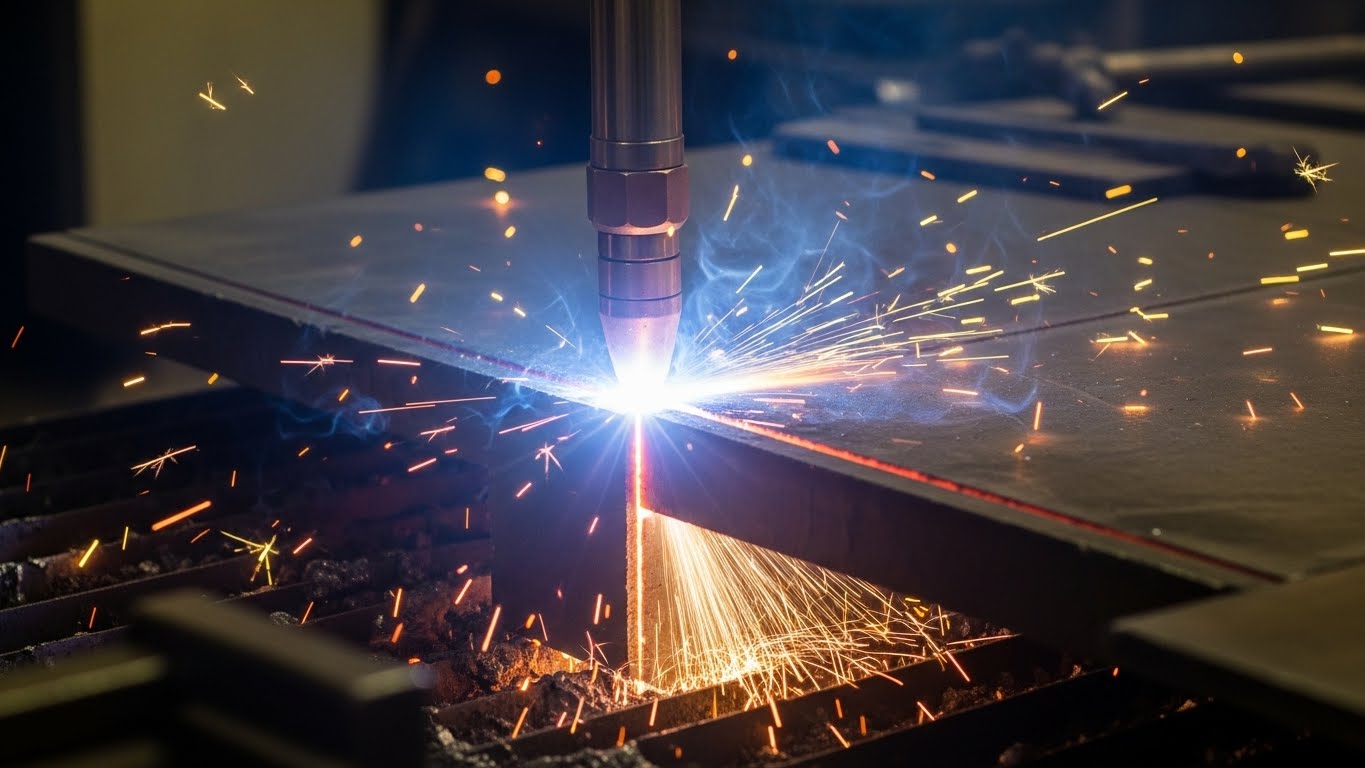 Plazma kesim makinesi ve kesim masası