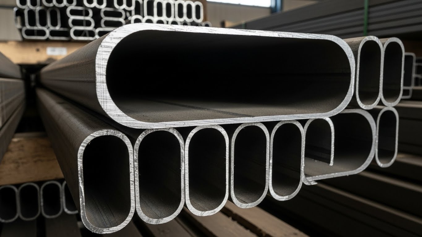 Oval Çelik Profil Ebatları ve Kesit Çizimi