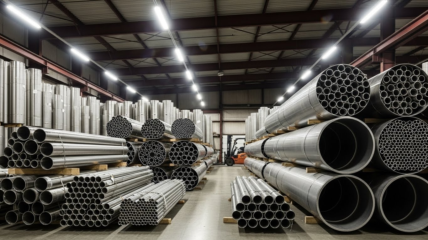 Farklı dış çap ve et kalınlığı ölçülerine sahip paslanmaz çelik borular