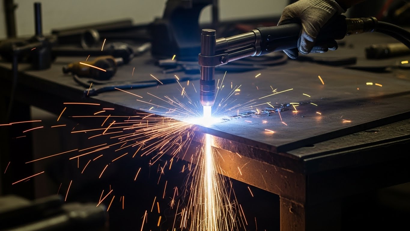 Yüksek hassasiyetli plazma kesim makinesi görseli