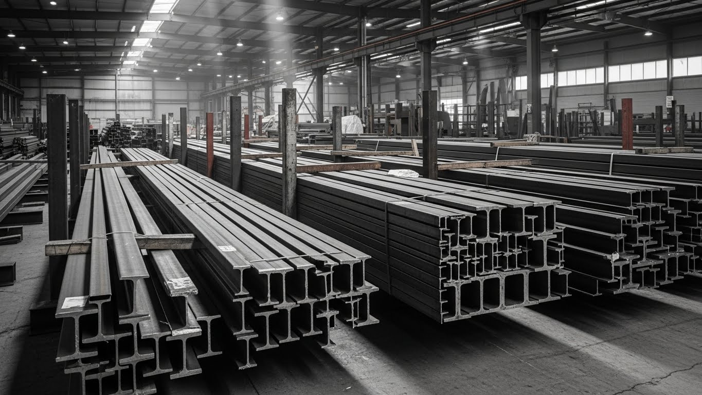 Farklı geometrilere sahip yüksek mukavemetli özel çelik profillerin görseli